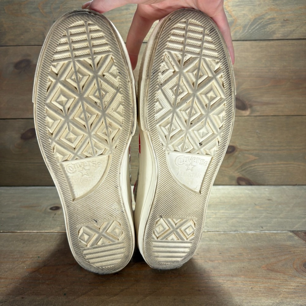 Converse Chuck Taylor Lift Womens size 10 shoes White Cherry Platform sneakers - Picture 7 of 9